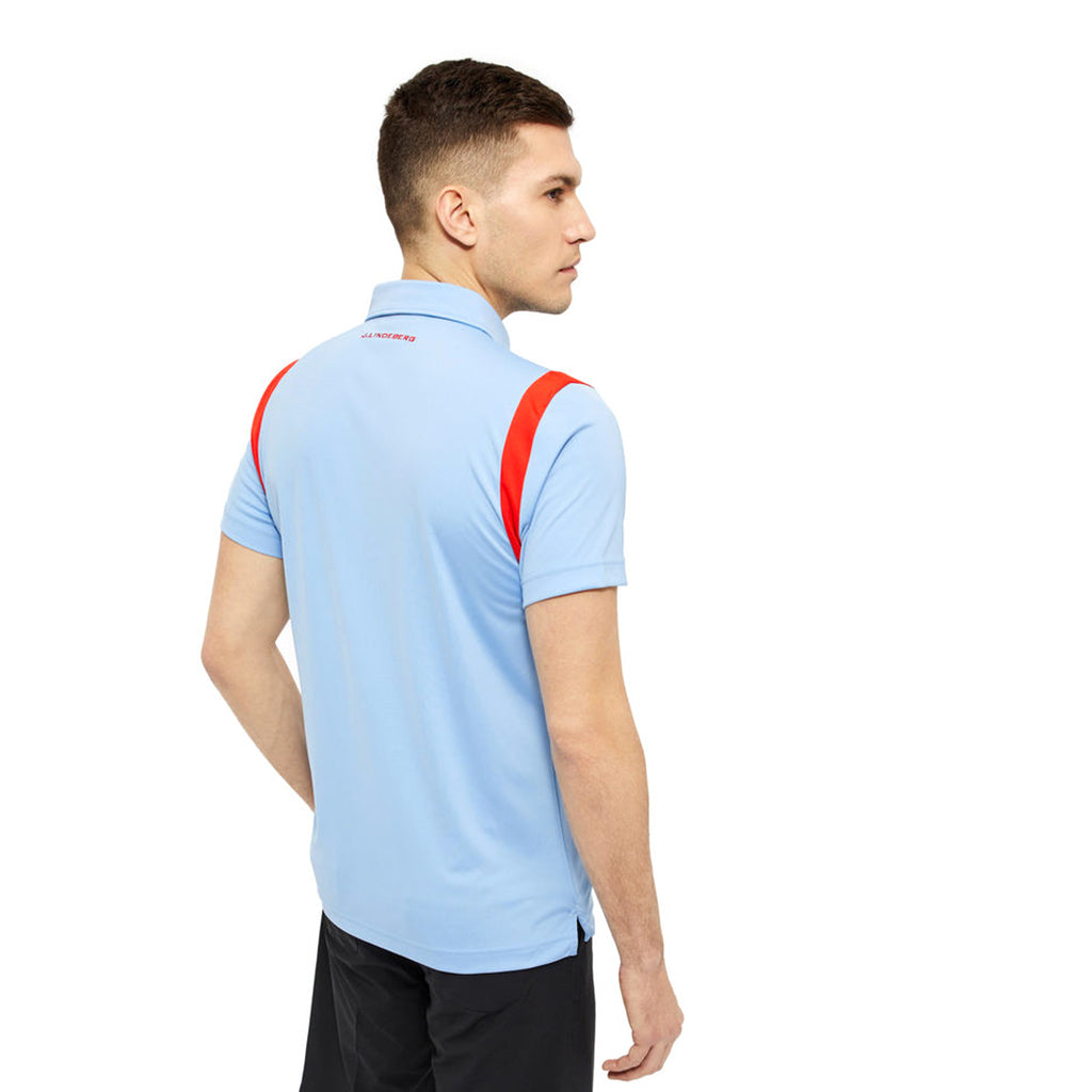 GreenRabbit Golf, J. Lindeberg, Dolph Slim TX Jersey JL Gentle Blue, Shirt - GreenRabbit Golf GOLFFASHION & LIFESTYLE