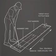 GreenRabbit Golf, PuttOut, PuttOut Golf Putting Mat, Training Aid - GreenRabbit Golf GOLFFASHION & LIFESTYLE