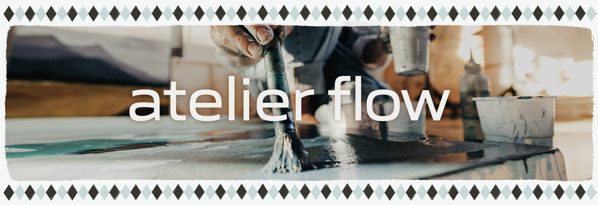 Logo und Stimmungsbild von atelier-flow