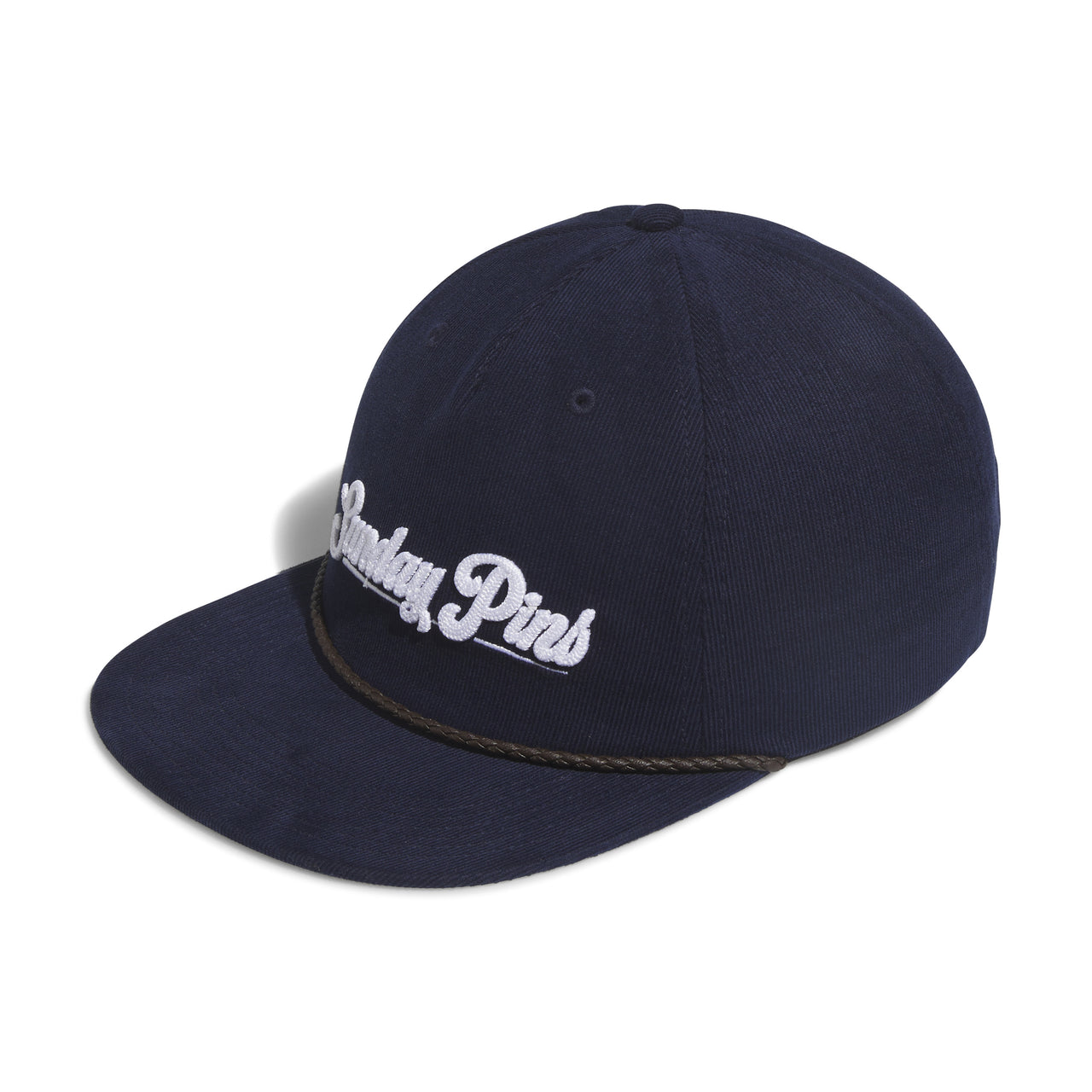 ADICROSS HEADWEAR CORD LTHR - COLLEGIATE NAVY