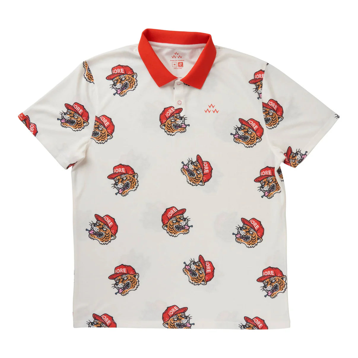 BIRDS OF CONDOR FORE TIGER ALLOVER POLO