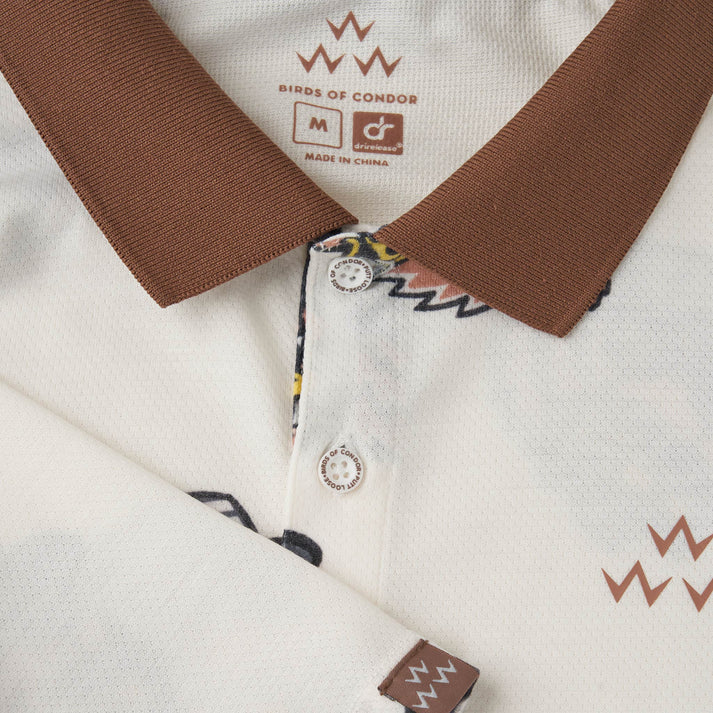 BIRDS OF CONDOR GOLDEN BEAR ALLOVER POLO
