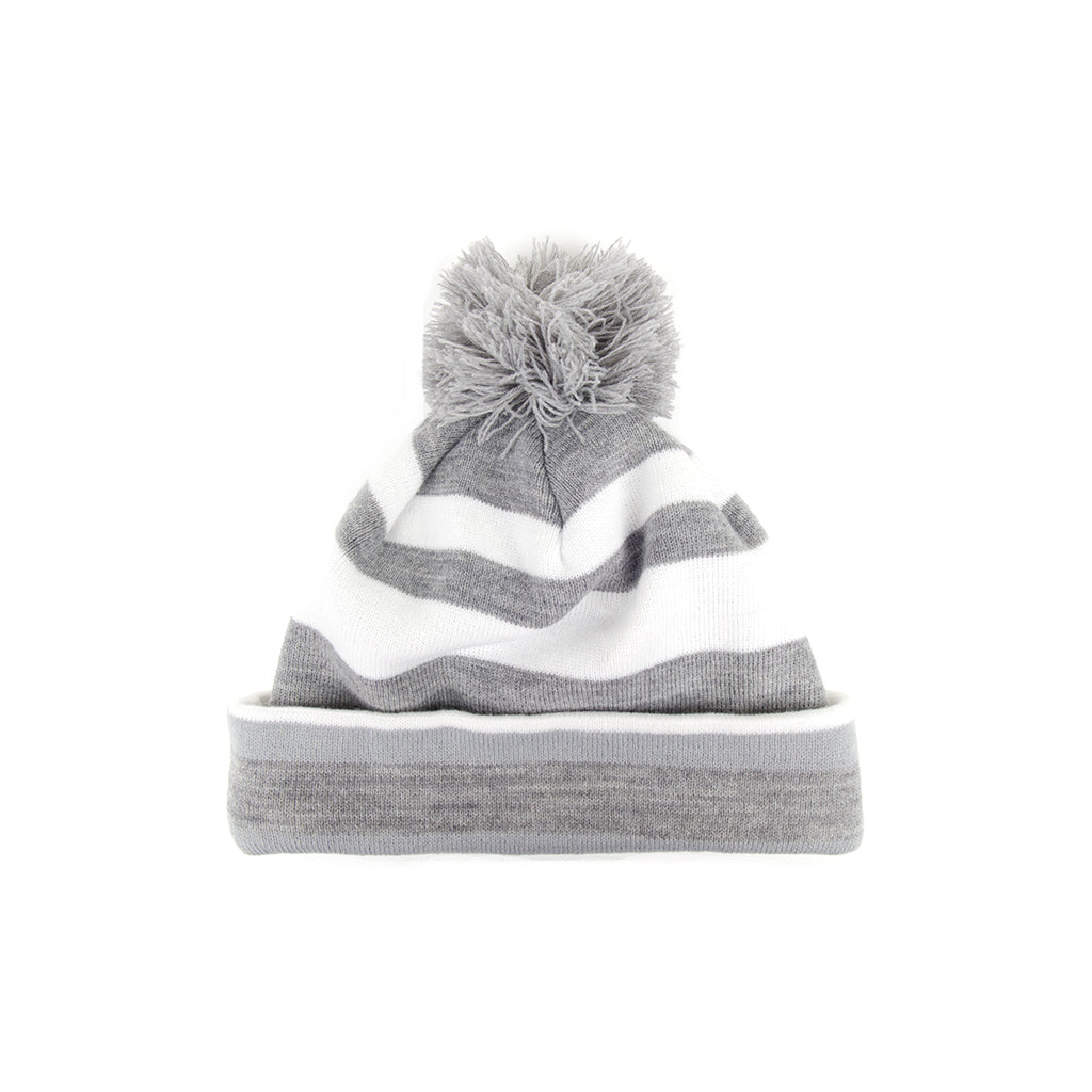 GreenRabbit Golf, J. Lindeberg, Stripe Golf Beanie Stone Grey Melange, Cap - GreenRabbit Golf GOLFFASHION & LIFESTYLE