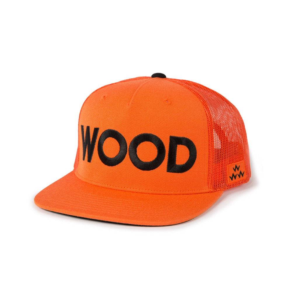 GreenRabbit Golf, Birds of Condor, Wood Trucker Snapback Orange, Cap - GreenRabbit Golf GOLFFASHION & LIFESTYLE