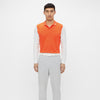 GreenRabbit Golf, J. Lindeberg, Jakob Slim Fit LS Golf Polo Lava Orange, Shirt - GreenRabbit Golf GOLFFASHION & LIFESTYLE