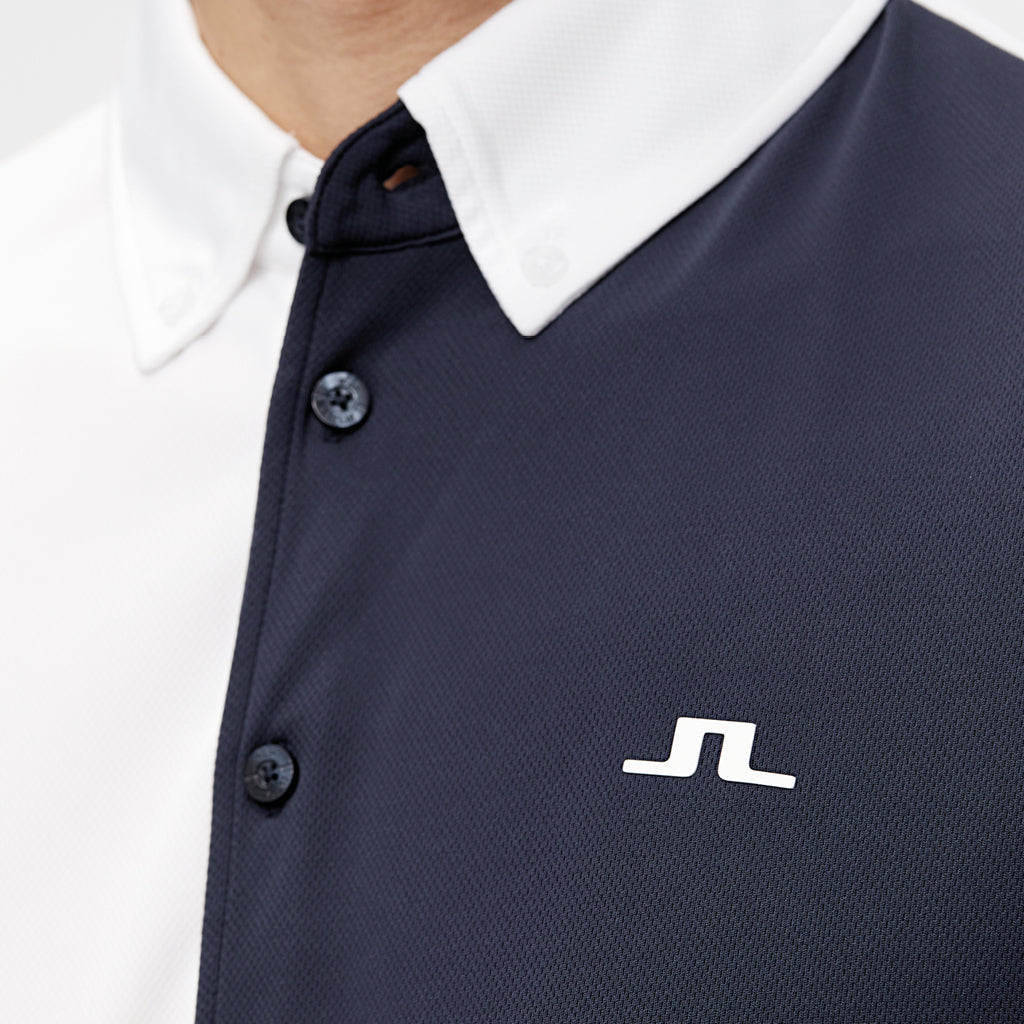 GreenRabbit Golf, J. Lindeberg, Ron Regular Fit Golf Polo JL Navy, Shirt - GreenRabbit Golf GOLFFASHION & LIFESTYLE