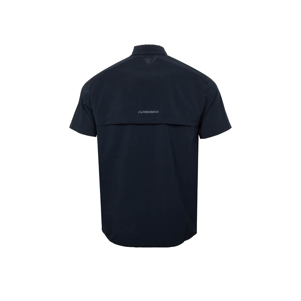 GreenRabbit Golf, J. Lindeberg, Vent Reg Fit Golf Shirt Black, Shirt - GreenRabbit Golf GOLFFASHION & LIFESTYLE