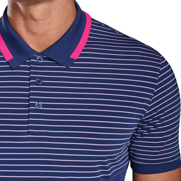 GreenRabbit Golf, G/Fore, 2 TONE STRIPE POLO BLUEPRINT, Shirt - GreenRabbit Golf GOLFFASHION & LIFESTYLE