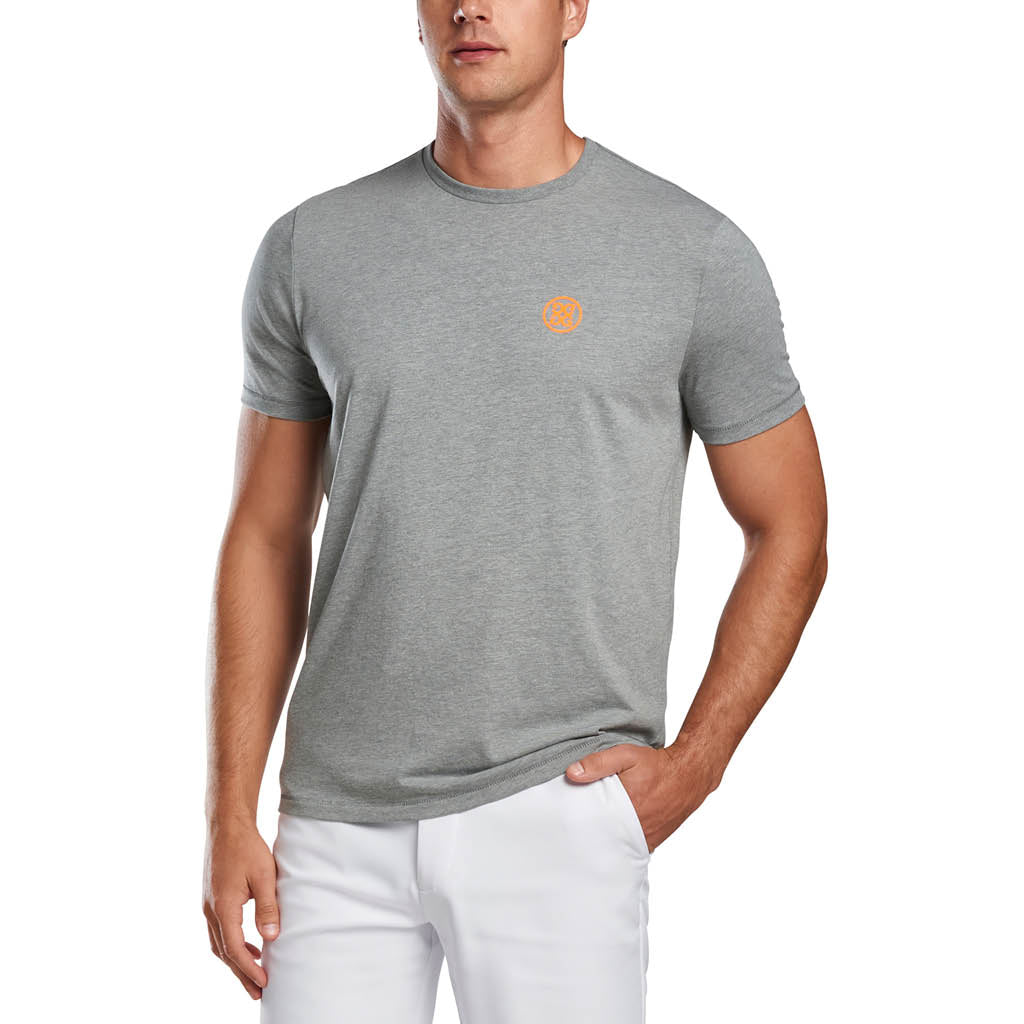 GreenRabbit Golf, G/Fore, MENS PRINTED TEE LIGHT HEATHER GREY, Shirt - GreenRabbit Golf GOLFFASHION & LIFESTYLE