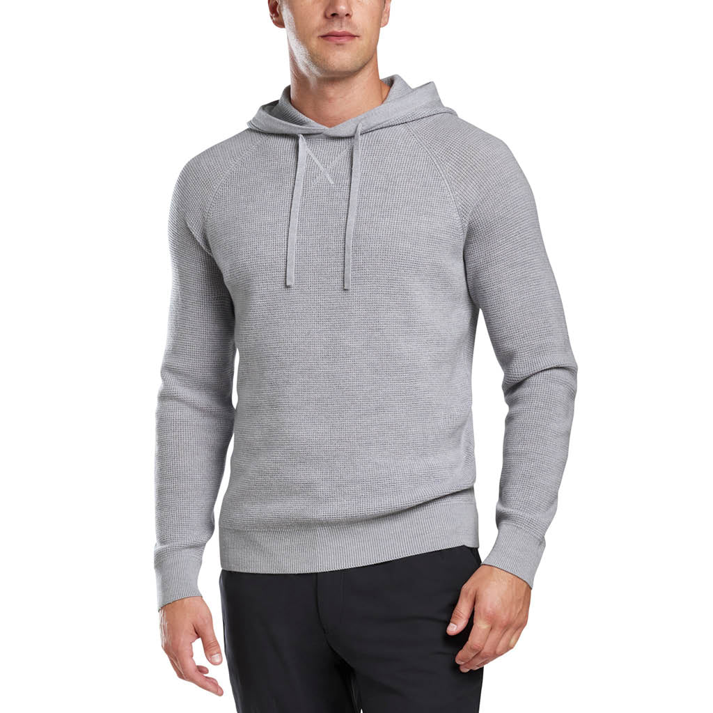 GreenRabbit Golf, G/Fore, MERINO WOOL WAFFLE PULLOVER LIGHT HEATHER GREY, Sweater - GreenRabbit Golf GOLFFASHION & LIFESTYLE