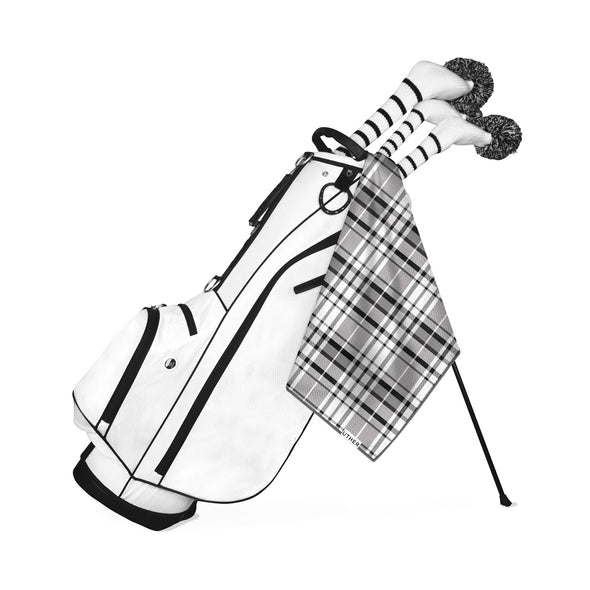 GreenRabbit Golf, UTHER, UTHER Platinum Plaid Tour Golf Towel, Towel - GreenRabbit Golf GOLFFASHION & LIFESTYLE