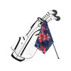 GreenRabbit Golf, UTHER, UTHER Cyan Floral Tour Golf Towel, Towel - GreenRabbit Golf GOLFFASHION & LIFESTYLE