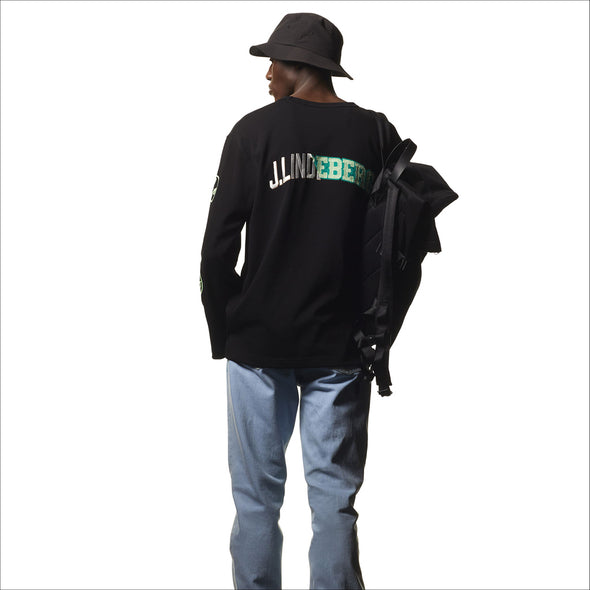 GreenRabbit Golf, J. Lindeberg, J. Lindeberg Camilo LS Graphic T-Shirt Black, Shirt - GreenRabbit Golf GOLFFASHION & LIFESTYLE