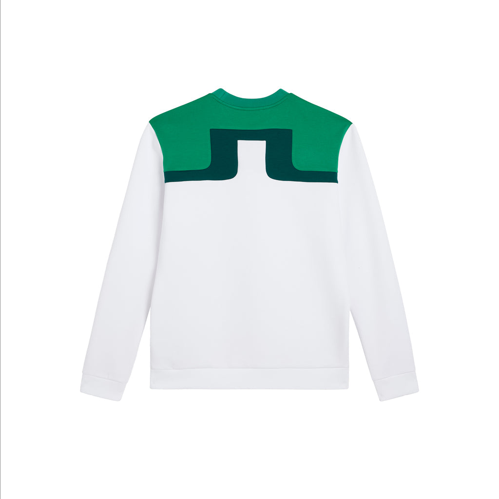 GreenRabbit Golf, J. Lindeberg, J. Lindeberg Jeff Crew Neck	White, Sweater - GreenRabbit Golf GOLFFASHION & LIFESTYLE