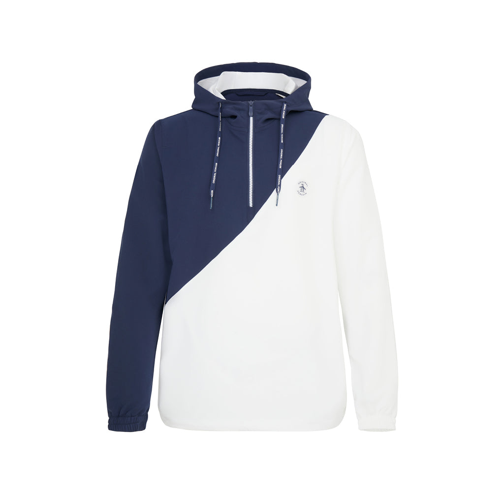 GreenRabbit Golf, Original Penguin, ORIGINAL PENGUIN HERITAGE COLOR BLOCK WINDJACKET BLACK IRIS, Sweater - GreenRabbit Golf GOLFFASHION & LIFESTYLE