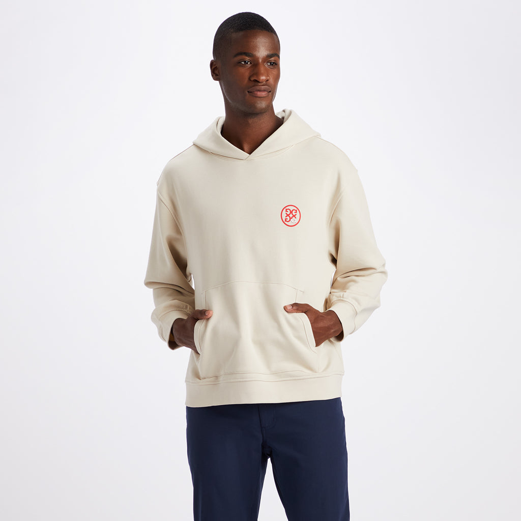 GreenRabbit Golf, G/Fore, G/FORE STATEMENT UNISEX OVERSIZED FRENCH TERRY HOODIE STONE, Sweater - GreenRabbit Golf GOLFFASHION & LIFESTYLE