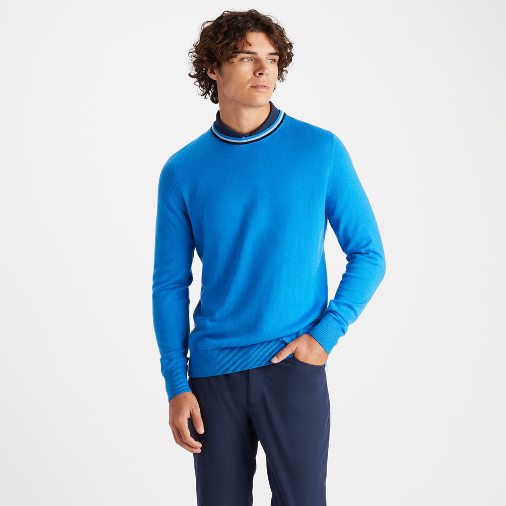 GreenRabbit Golf, G/Fore, G/FORE CREWNECK SWEATER CERULEAN, Sweater - GreenRabbit Golf GOLFFASHION & LIFESTYLE