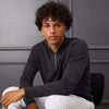 GreenRabbit Golf, G/Fore, G/FORE V NECK QUARTER ZIP SWEATER DARK CHARCOAL HEATHER, Sweater - GreenRabbit Golf GOLFFASHION & LIFESTYLE