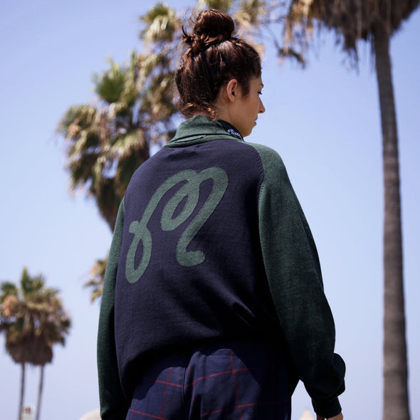 GreenRabbit Golf, Malbon by Lyle & Scott, Malbon x L&S Rollneck Sweater Jade Green, Sweater - GreenRabbit Golf GOLFFASHION & LIFESTYLE
