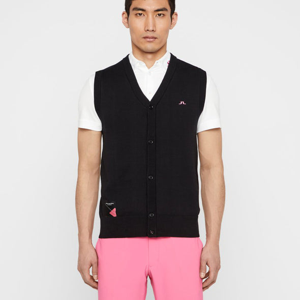 GreenRabbit Golf, J. Lindeberg, M Edmund Archived Pima Cotton Black, Pullunder - GreenRabbit Golf GOLFFASHION & LIFESTYLE