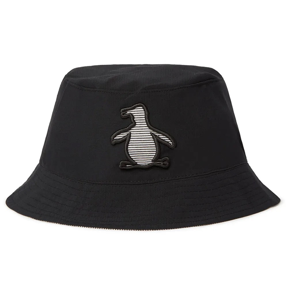 GreenRabbit Golf, Original Penguin, ORIGINAL PENGUIN OPG RAILROAD STRIPE REVERSIBLE CAVIAR, Cap - GreenRabbit Golf GOLFFASHION & LIFESTYLE