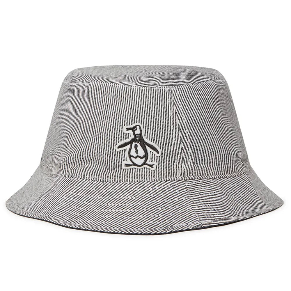 GreenRabbit Golf, Original Penguin, ORIGINAL PENGUIN OPG RAILROAD STRIPE REVERSIBLE CAVIAR, Cap - GreenRabbit Golf GOLFFASHION & LIFESTYLE